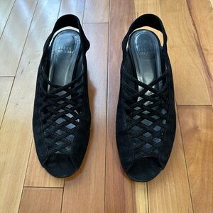Stuart Weitzman black open toed sandals!